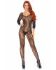 Leg Avenue Swirl Lace Bodystocking Black O/S Leg Avenue Swirl Lace Bodystocking Black O/S