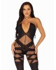 Leg Avenue Illusion halter bodystocking Black O/S Leg Avenue Illusion halter bodystocking Black O/S