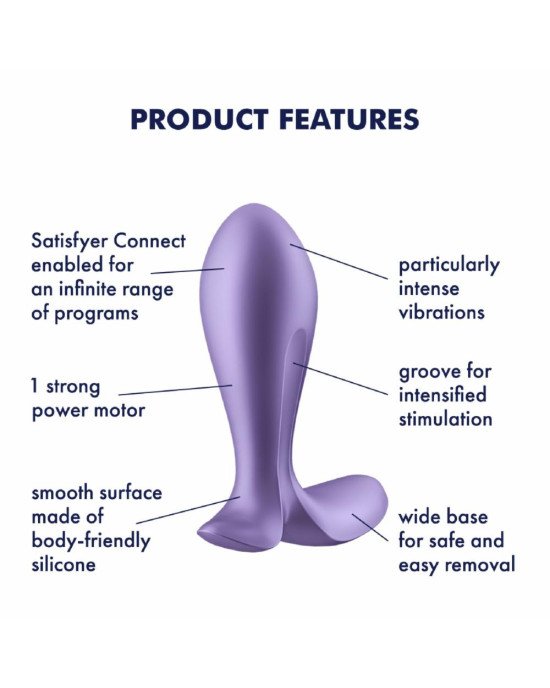 Анальна пробка Satisfyer Intensity Plug Purple Анальна пробка Satisfyer Intensity Plug Purple