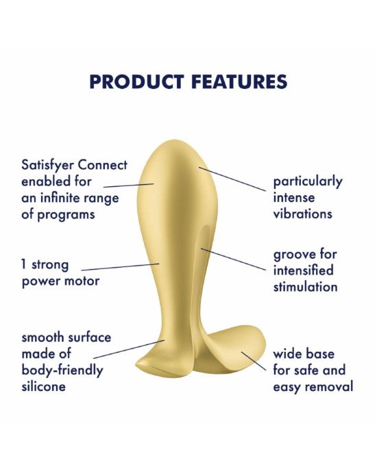 Анальна пробка Satisfyer Intensity Plug Gold Анальна пробка Satisfyer Intensity Plug Gold
