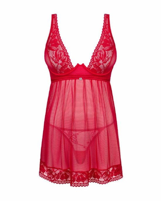 Obsessive Lacelove babydoll & thong XL/2XL Obsessive Lacelove babydoll & thong XL/2XL
