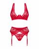 Obsessive Lacelove cupless 3-pcs set XS/S Obsessive Lacelove cupless 3-pcs set XS/S