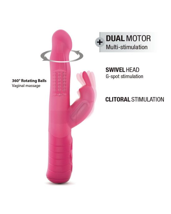 Вібратор-кролик Dorcel Baby Rabbit Magenta 2.0 з перлинним масажем і головкою, що обертається Вібратор-кролик Dorcel Baby Rabbit Magenta 2.0 з перлинним масажем і головкою, що обертається