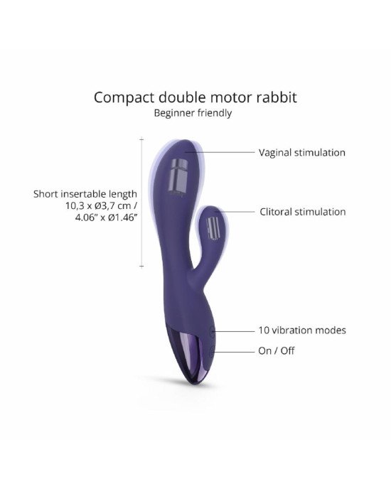 Вібратор-кролик Love To Love FUNKY BUNNY - MIDNIGHT INDIGO