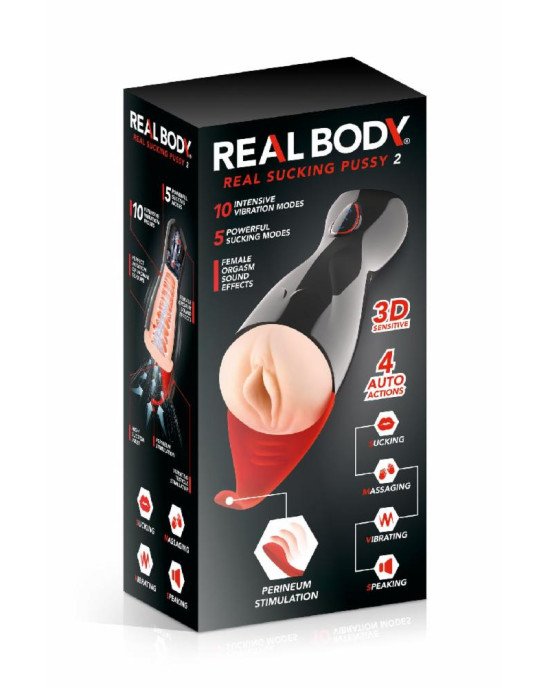 Мастурбатор-вагіна Real Body — Real Sucking Pussy 2 Мастурбатор-вагіна Real Body — Real Sucking Pussy 2