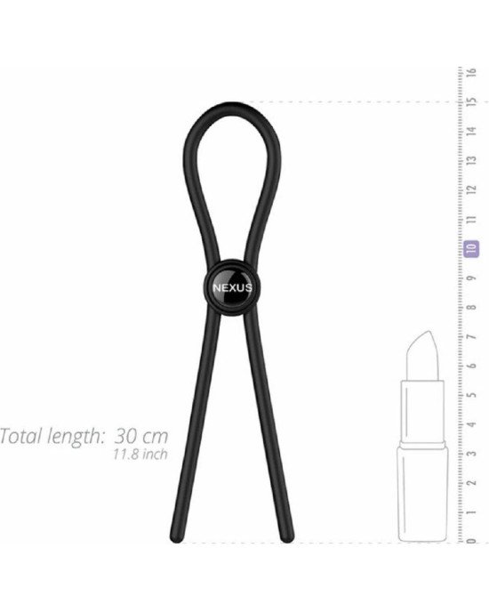 Ерекційне кільце Nexus FORGE Single Adjustable Lasso - Black Ерекційне кільце Nexus FORGE Single Adjustable Lasso - Black