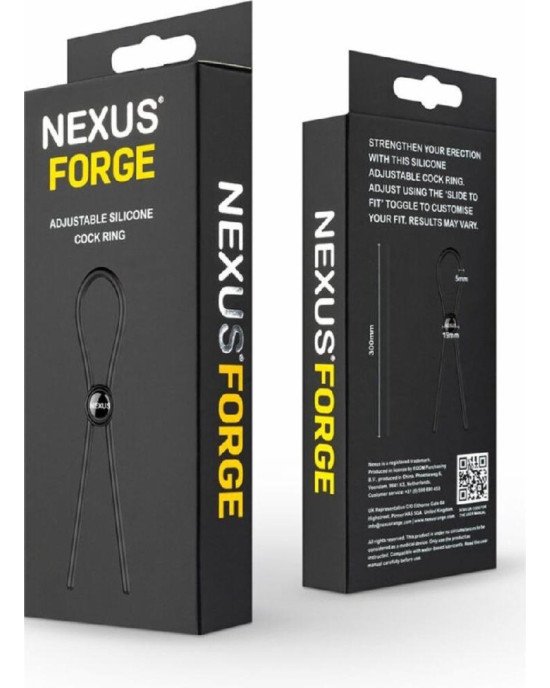 Ерекційне кільце Nexus FORGE Single Adjustable Lasso - Black Ерекційне кільце Nexus FORGE Single Adjustable Lasso - Black