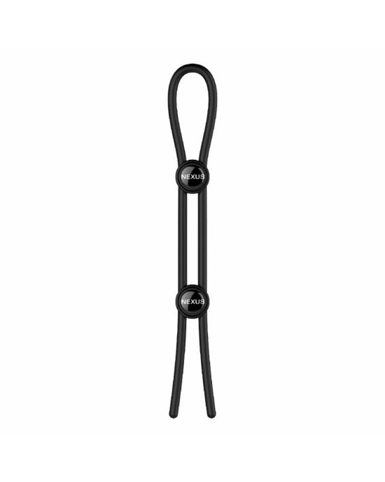 Ерекційне кільце Nexus FORGE Double Adjustable Lasso - Black