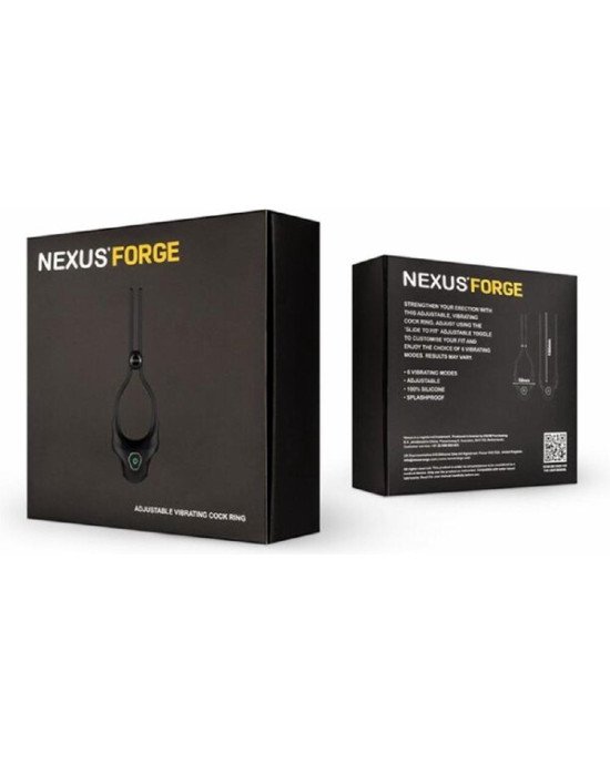Ерекційне кільце Nexus FORGE Vibrating Adjustable Lasso - Black Ерекційне кільце Nexus FORGE Vibrating Adjustable Lasso - Black