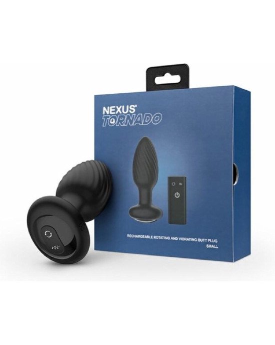 Анальна пробка Nexus TORNADO Remote Control Rotating Butt Plug - Black Анальна пробка Nexus TORNADO Remote Control Rotating Butt Plug - Black