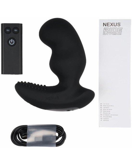 Масажер простати Nexus RIDE EXTREME Dual Motor Remote Control Prostate Vibrator - Black Масажер простати Nexus RIDE EXTREME Dual Motor Remote Control Prostate Vibrator - Black