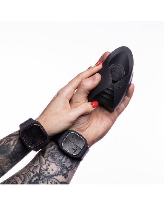 Мастурбатор Hot Octopuss PULSE DUO LUX, пульсація, використання без рук, підходить для пар, 2 пульти