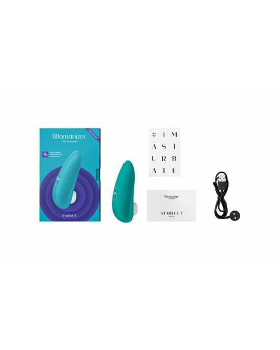 Вакуумний кліторальний стимулятор Womanizer Starlet 3 TURQUOISE Вакуумний кліторальний стимулятор Womanizer Starlet 3 TURQUOISE