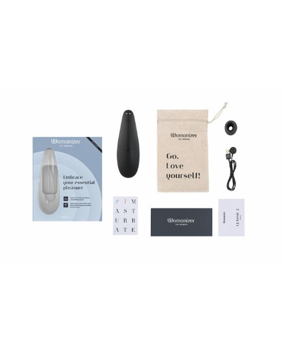 Вакуумний кліторальний стимулятор Womanizer Classic 2 - Black