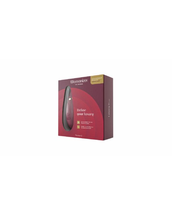 Вакуумний кліторальний стимулятор Womanizer Premium 2 - Bordeaux, функції Autopilot та Smart Silence Вакуумний кліторальний стимулятор Womanizer Premium 2 - Bordeaux, функції Autopilot та Smart Silence