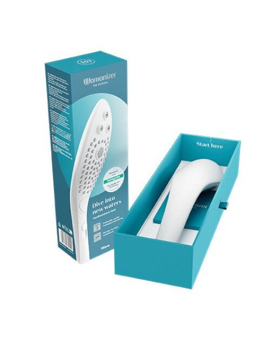 Насадка-стимулятор для душу 2в1 Womanizer Wave White, масажер для інтимних зон Насадка-стимулятор для душу 2в1 Womanizer Wave White, масажер для інтимних зон