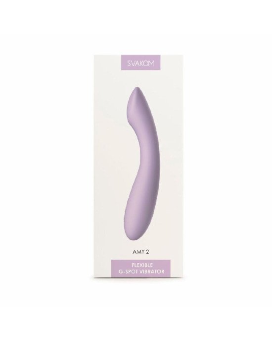 Вібратор для точки G з інтелектуальним режимом Svakom Amy 2 Pastel Lilac