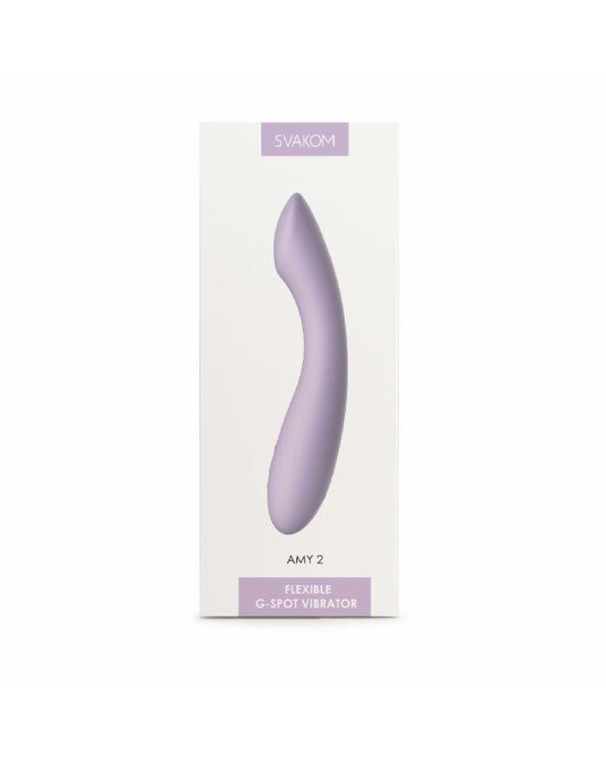 Вібратор для точки G з інтелектуальним режимом Svakom Amy 2 Pastel Lilac