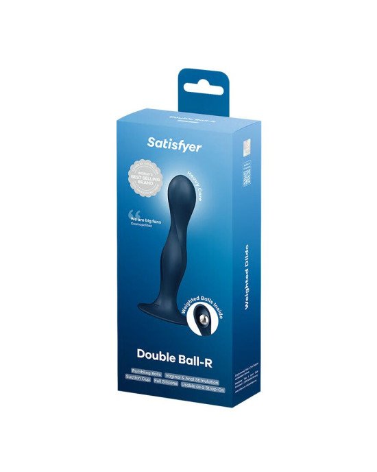 Дилдо Satisfyer Double Ball-R Dark Blue Дилдо Satisfyer Double Ball-R Dark Blue