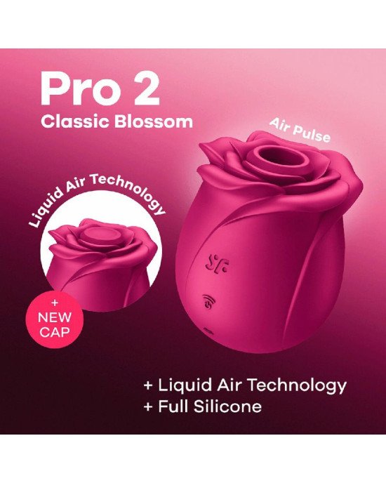 Вакуумний кліторальний стимулятор Satisfyer Pro 2 Classic Blossom Вакуумний кліторальний стимулятор Satisfyer Pro 2 Classic Blossom