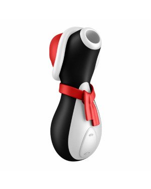 Вакуумний кліторальний стимулятор Satisfyer Penguin Holiday Edition, у шапочці та шарфі