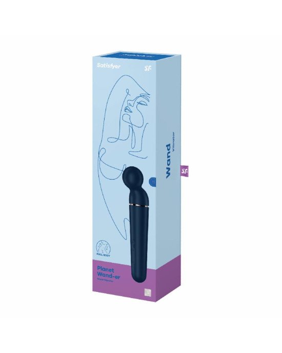Вібромасажер Satisfyer Planet Wand-er Blue/Rosegold Вібромасажер Satisfyer Planet Wand-er Blue/Rosegold