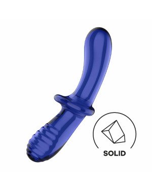 Дилдо Satisfyer Double Crystal (light blue)
