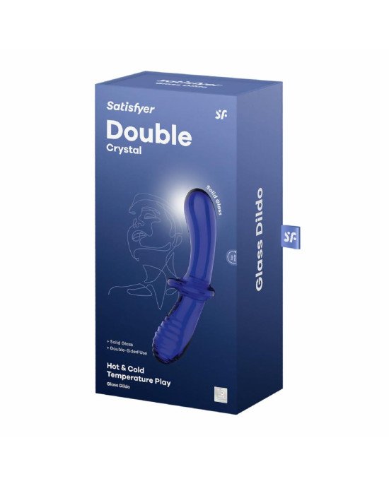 Дилдо Satisfyer Double Crystal (light blue) Дилдо Satisfyer Double Crystal (light blue)