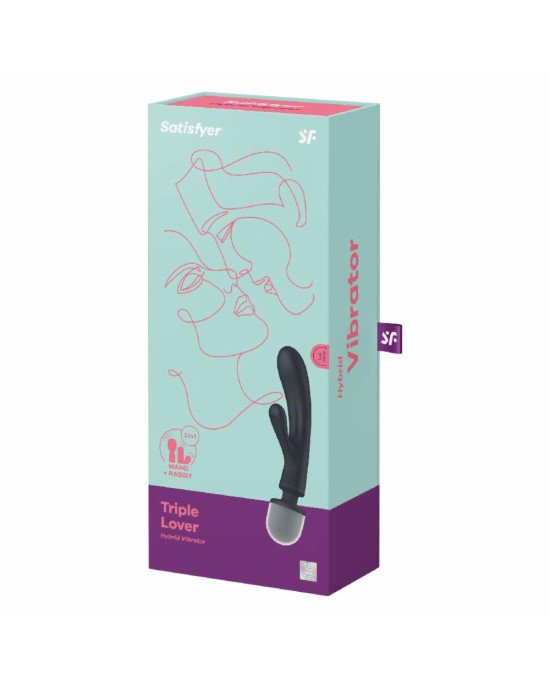 Вібратор Satisfyer Triple Lover (Grey) Вібратор Satisfyer Triple Lover (Grey)