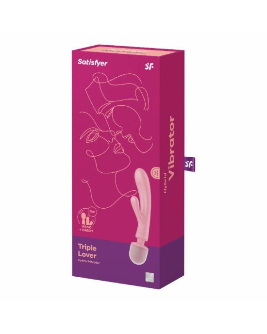 Вібратор Satisfyer Triple Lover (Pink) Вібратор Satisfyer Triple Lover (Pink)