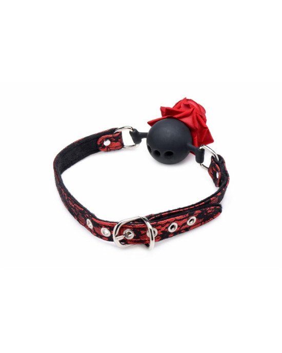 Кляп Master Series Eye-Catching Ball Gag With Rose