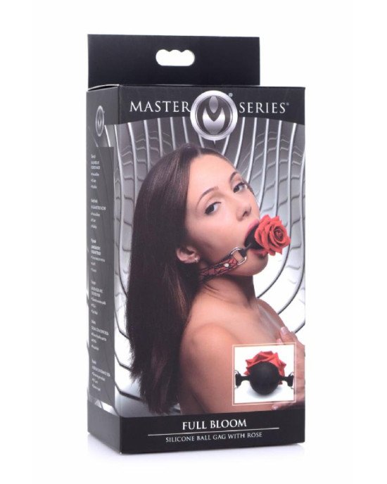 Кляп Master Series Eye-Catching Ball Gag With Rose