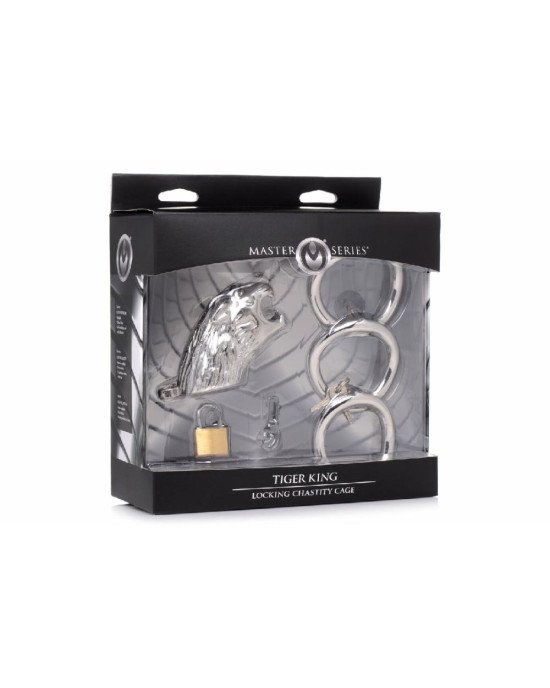Клітка для члена Master Series Tiger King Cock Cage With Lock