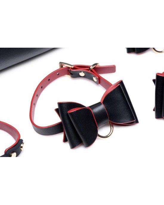 Набір для BDSM Master Series Bow - Luxury BDSM Set With Travel Bag Набір для BDSM Master Series Bow - Luxury BDSM Set With Travel Bag