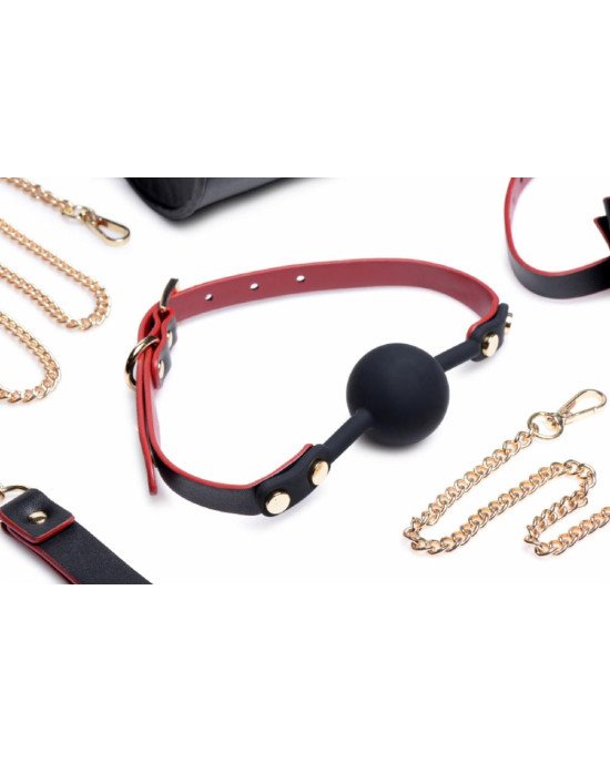 Набір для BDSM Master Series Bow - Luxury BDSM Set With Travel Bag Набір для BDSM Master Series Bow - Luxury BDSM Set With Travel Bag