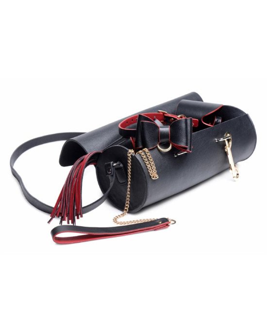 Набір для BDSM Master Series Bow - Luxury BDSM Set With Travel Bag Набір для BDSM Master Series Bow - Luxury BDSM Set With Travel Bag
