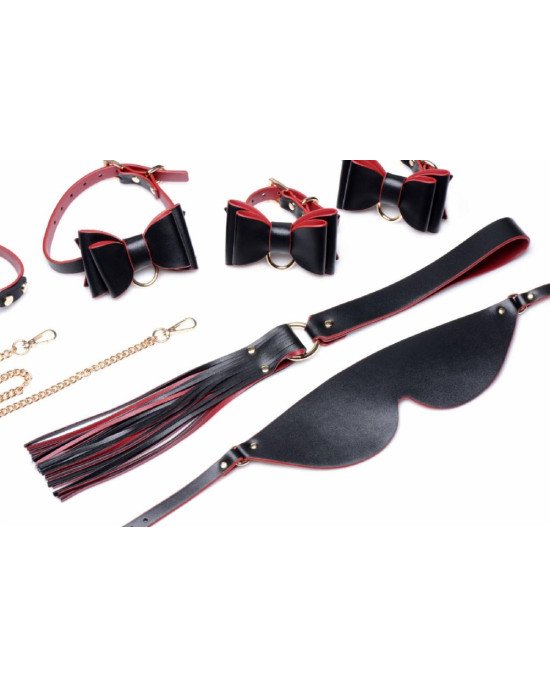 Набір для BDSM Master Series Bow - Luxury BDSM Set With Travel Bag Набір для BDSM Master Series Bow - Luxury BDSM Set With Travel Bag