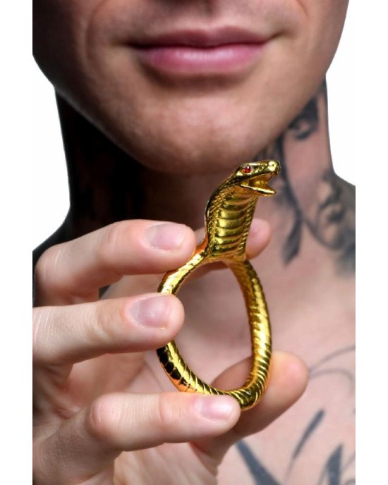 Ерекційне кільце Master Series Cobra King Golden Cock Ring Ерекційне кільце Master Series Cobra King Golden Cock Ring