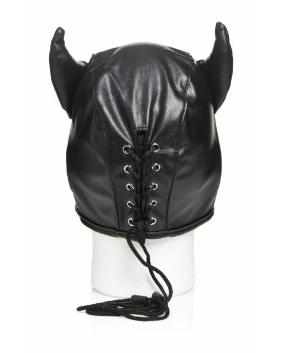 Маска Master Series Dungeon Demon Bondage Mask with Horns - Black Маска Master Series Dungeon Demon Bondage Mask with Horns - Black