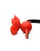 Кляп Master Series Blossom Silicone Rose Gag - Red