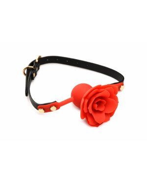 Кляп Master Series Blossom Silicone Rose Gag - Red