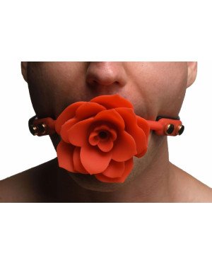 Кляп Master Series Blossom Silicone Rose Gag - Red Кляп Master Series Blossom Silicone Rose Gag - Red
