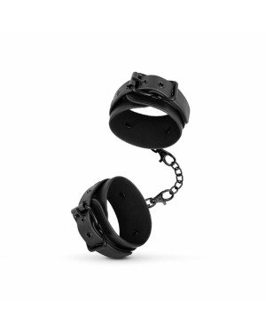 Наручники Bedroom Fantasies: Faux Leather Handcuffs One Size, чорні
