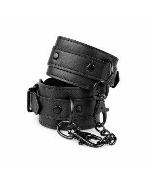 Наручники Bedroom Fantasies: Faux Leather Handcuffs One Size, чорні Наручники Bedroom Fantasies: Faux Leather Handcuffs One Size, чорні