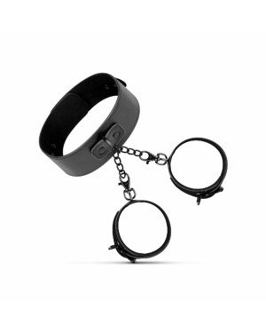 Наручники с повідцем Bedroom Fantasies Collar & Wrist - Black