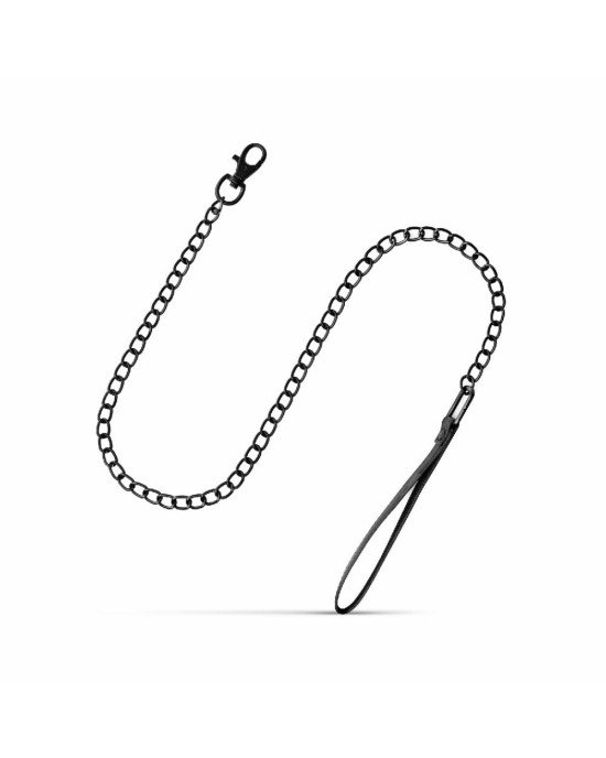 Нашийник з повідцем Bedroom Fantasies: Faux Leather Collar & Chain Нашийник з повідцем Bedroom Fantasies: Faux Leather Collar & Chain