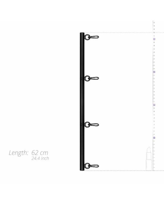 Фіксатор для рук і ніг Bedroom Fantasies Spreader Bar Lightweight Restraint Bar - Black Фіксатор для рук і ніг Bedroom Fantasies Spreader Bar Lightweight Restraint Bar - Black