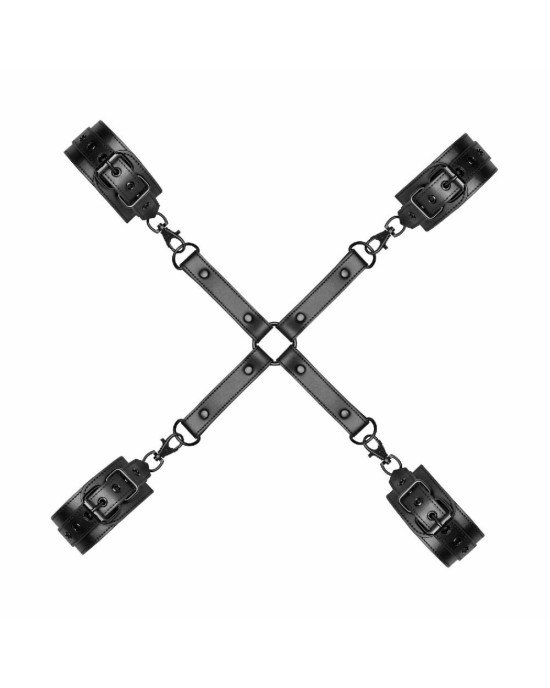 Фіксатор для рук і ніг Bedroom Fantasies Hogtie & Cuffs Set 4-Way Restrant Set