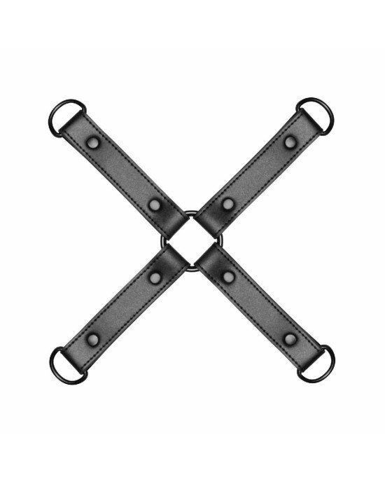 Хрестовина Bedroom Fantasies Hogtie 4 - Way Restraint Cross - Black Хрестовина Bedroom Fantasies Hogtie 4 - Way Restraint Cross - Black