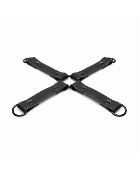 Хрестовина Bedroom Fantasies Hogtie 4 - Way Restraint Cross - Black Хрестовина Bedroom Fantasies Hogtie 4 - Way Restraint Cross - Black